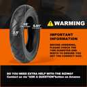10x2.50 Scooter Tire & Tube Set: EMERK 10 Inch Wear-Resistant Pneumatic Replacement Scooter Tires and Inner Tubes with 90° Bent Valve and 2 Tire Levers, Fits 6.0" Rims (2-Pack)