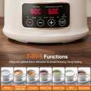 Kawu Electric Kettle, 7-in-1 Glass Water Boiler and Warmer with Infuser