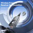 Bluetooth Receiver for Car, Noise Cancelling 3.5mm AUX Bluetooth Car Adapter, Wireless Audio Receiver Transmitter for Home Stereo/Wired Headphones Airplane, Red