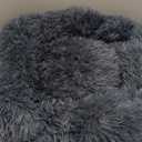 rabbitgoo Cat Beds for Indoor Cats, 20 inches Cat Bed Machine Washable, Fluffy Round Pet Bed Non-Slip, Calming Soft Plush Donut Cuddler Cushion Self Warming for Small Dogs Kittens, Dark Grey, Medium (20"L x 20"W x 4.7"Th)