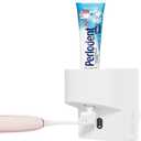 Automatic Induction Toothpaste Dispenser Wall Mounted for Bathroom,1800mAh Rechargeable,4 Gears Electric Toothpaste Squeezer Dispenser for Kids and Adults (White)