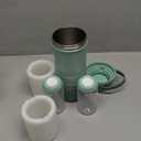 Momcozy 22oz Portable Breast Milk Cooler for Outdoor, Life Saver with 360 Total Cooling for 24 Hours, Larger Capacity Travel Breastmilk Chiller with 2pcs Baby Bottles for Breastmilk Storage, Green