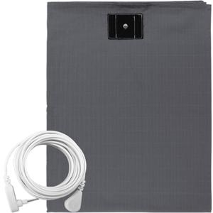Grounding Sheets Twin XL for Better Sleep - Premium Cotton + Silver Fiber Earth Connect Grounding Flat Sheet for Bed, Stress Relief (Gray,Twin XL, 39x80in)