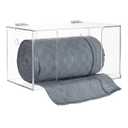 Trash Bag Dispenser Roll Holder, Wall Mount Acrylic Garbage Bag Dispenser Roll Holder with Lid Compatible with Glad Hefty 13 30 33 Gallon Trash Can Liner Bags, Clear (Standard)