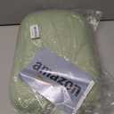 Cooling Camping Pillow, Memory Foam Travel Pillow with Adjustable Buckle Strap & Storage Bag, Compact Small Pillow for Airplane, Car Lumbar, Office, Washable Cooling Cover, Canopy Green