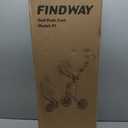 findway Golf Push Cart 3 Wheel, Lightweight & Compact Fold Golf Bag Cart, Golf Caddy Push Carts with Foot Brake, Adjustable Handle, Mesh Bag, Storage Bag, Umbrella & Drink Holder