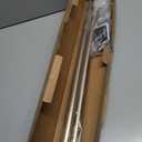 Ivilon Window Curtain Rod Decorative End Cap Design, 1 Inch Rod, 72 to 144 Inch. Warm Gold