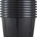 Short 5 Gallon Pot for Plants, Sturdy Plastic Planter Pots with Drainage Holes, Large Plastic Planters, for Seedlings, Succulents, 10 Pcs 5 Gallon Short