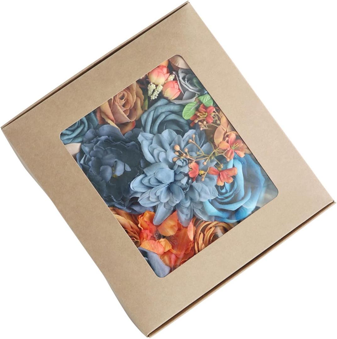 Boxed Flowers Wedding Birthday Party Simulation Gift Flower Box Wedding Home Decoration Bouquet