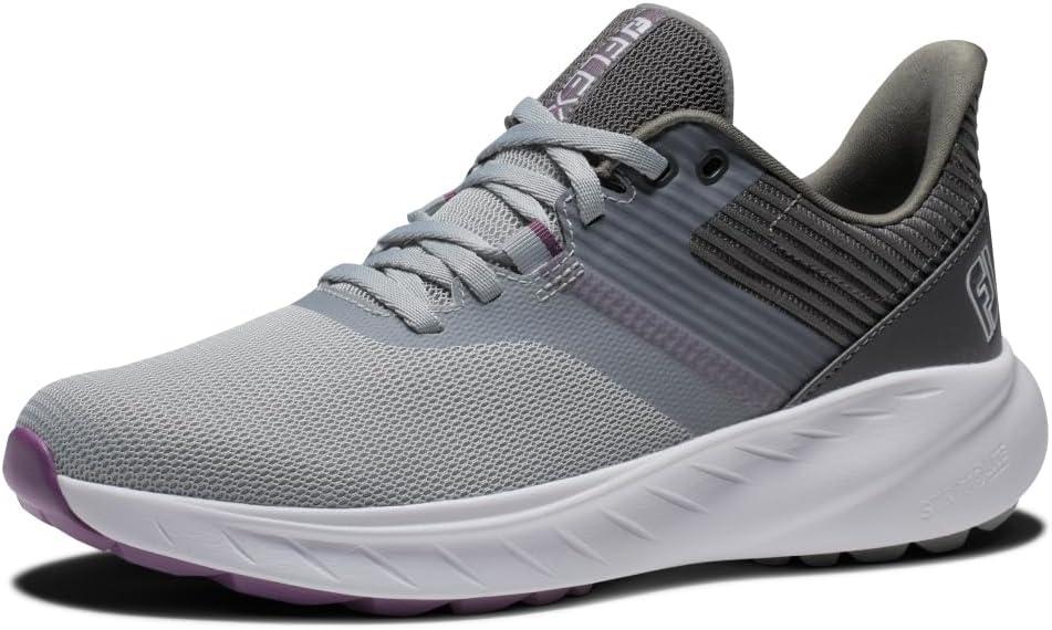 FootJoy Women's FJ Flex Golf Shoe (5, Grey/Charcoal)
