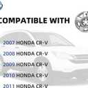 17 Inch Wheel Skins for 2007-2011 Honda CR-V LX, Fits OEM Steel Wheel #42700-SWA-A01 / #42700-SWA-305 / #42700-SWA-601, Chrome Silver Snap-On Wheel Covers 4-Pack