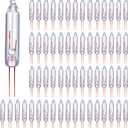 Mudder 200 Pcs Mini Christmas 2.5 Volt Replacement Light Bulbs for Christmas Trees Decorative Light Supplies Indoor Outdoor Xmas Decor, 0.17 Ampere, 0.42 Watt (Clear)