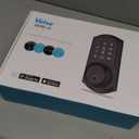 Veise VE06-L Smart Locks with 2 Lever Handle Set, App Control, Keyless Entry Deadbolt for Front Door, Electronic Digital Touchscreen Keypad, Auto Lock, Waterproof, Easy Installation, Matte Black