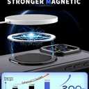 Magnetic Stand Case for iPhone 14 Pro [with 2 Tempered Glass Film] [360 Rotation Magnetic Stand] [Compatible with Magsafe] Military-Grade Drop Protection Case, Black