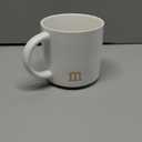 COLLECTIVE HOME - Monogram Ceramic Mugs, 15 oz Golden Initial Coffee Cups, Elegant Alphabet Tea Mugs, Elegant Personalized Mug with Gift Box, Luxurious Cups for Office and Home (m)