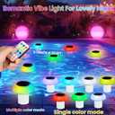 Solar Chlorine Floater Dispenser Fits 1 and 3 Inch Tablets, Adjustable Release Chlorinator, Hot Tub Pool Floating Chlorine Dispenser Holder for Pool Spa, Colorful Lights & Large Capacity