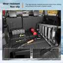 powoq 7 Seats Fuel Cargo Mat Compatible with 2025 2026 Toyota 4Runner Trunk Mat 2nd Backrest Trunk Liner TPE Cargo Liner 3rd Back Seat Protector Replacement for 2025-2026 Toyota 4Runner Accessories