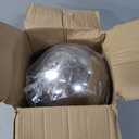 Durable Stainless Steel Gazing Balls Hollow Mirror Globe Floating Reflective Ball Polished Shiny Sphere for Home Garden Pond Outdoor Swimming Pool Decoration (10 Inch), 10 Inch Silver