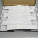 STICKGOO 10-Sheet White Subway Tiles Peel and Stick Backsplash, Stick on Tiles Kitchen Backsplash (Thicker Design)