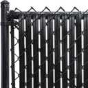 Chain Link Fence Privacy Blade Slates with Bottom Lock 4x10 Ft Black for Gardening, Privacy, Outdoor Wall, Balcony, Patio, Yard, Safety Fence Screen Cover for Dog, Cat, Pet Hedge Slats