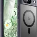 JETech Magnetic Case for Google Pixel 8 6.2-Inch 2023, Compatible with MagSafe, Translucent Matte Back Shockproof Phone Cover (Hazel)