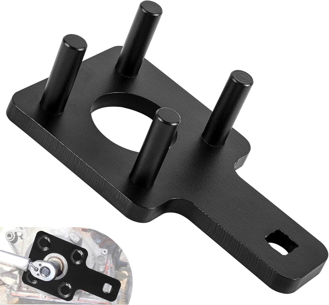 Bonbo Crankshaft Wrench Crankshaft Holding Tool Fixing Tool for crankshaft Pulley Crankshaft Vibration Harmonic Damper Holder Tool 10198A for VW Routan Dodge Chrysler Ram 3.6L 3.2L 3.0L Engine