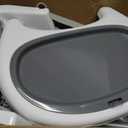 Dream On Me Portable 2-in-1 Tabletalk High Chair, Convertible Compact High Chair, Light Weight Portable Highchair, Grey