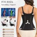 GYDEK Waist Trainer Corset for Women Tummy Control Sport Workout Waist Cincher Zipper Body Shaper Vest with Adjustable Straps XL