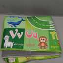 Alphabet Rugs for Kids Playroom - ABC Rug for Classroom with ABC Alphabet,Animals Colors,ABC Carpet for Children Playroom Cartoon Kids Play Mat for Bedroom Decor,Green,2.5x4 Feet