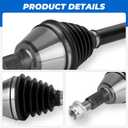 New Front Left & Right CV Axle Shaft Assembly, 08-10 for Saturn Vue 2.4L