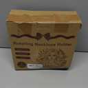 iDavosic.ly 2 Tier Rotating Necklace Organizer with Jewelry Tray, Adjustable Metal Necklace Holder with 42 Hooks, Extra Tall Bracelet Keychain Spinning Display Stand Tree Tower for Women, Black