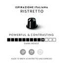 Nespresso Capsules Original Line, Ristretto Intenso, Dark Roast Coffee, 50 Count Coffee Pods (EXP 04/30/26)