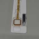 QUNDAXI Slim Watch Band Compatible with Apple Watch 41mm 45mm 42mm 44mm 40mm 38mm Metal Stainless Steel Watchband Suitable for iWatch 11/10/9/8/7/6/5/4/3/2/1/SE Series Women Luxury Strap (Gold)