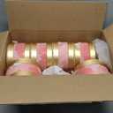 Expo International Value Pack of 6 Cosmopolitan Round Pink / 6 pc. Set Gift Box
