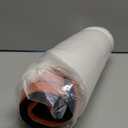 Chair Cushions for Dining Chairs, 2" Thick Seat Cushions for Kitchen Chairs, D-Shaped Chair Pads with Washable Cover, Ties and Non Slip Backing, 17'' x 16'', Set of 2, Orange