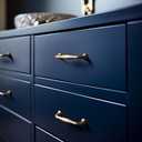 Goo-Ki 6 Pack 3 3/4'' Center to Center Modern Champagne Bronze Cabinet Pulls Sleek Tapered Handle for Classic Furniture Contemporary Kitchen Drawer Hardware