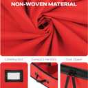 2 x Christmas Wrapping Paper Organizer Storage Box, Straps/Pockets, 40" Heavy-Duty Gift Wrap Storage Holder for Bags, Bows, Tags, Ribbons, Holiday Decorations, Fits Up to 24 Rolls Underbed Container (Red)