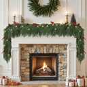 Alupssuc 9ft Christmas Garland, Norfolk Pine Garland