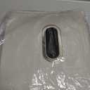 Lucrum Car Tissue Holder - Extra Large Tissue Holder for Car Seat Back - PU Leather Dispenser Fits for Regular Size Napkins Box - Pearl Grey