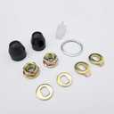E-Bike Hub Motor Nuts Bike Safety Washers Electric Bicycle Wheel Lock Nuts Motor Axle Bolt Screw Full Set (M14 Shaft)