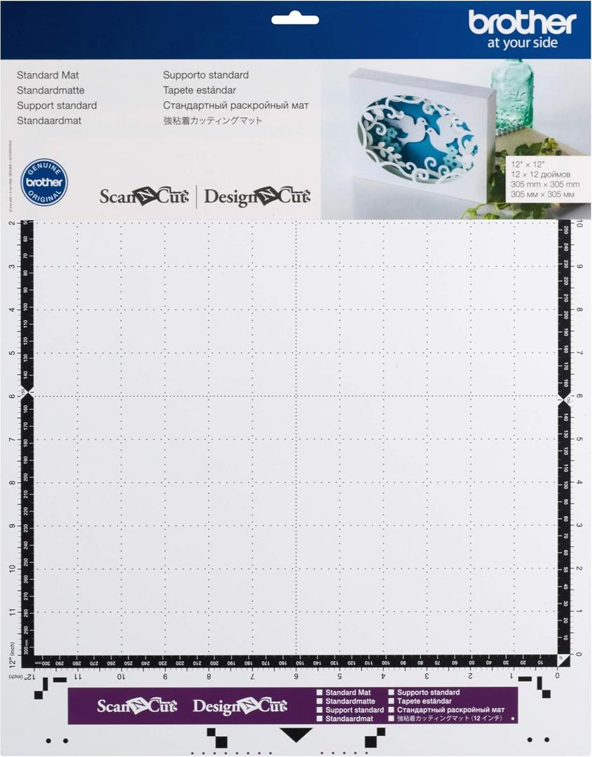 Brother Standard Mat 12x12, CAMATSTD12, 12"X12" , White