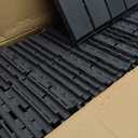 36 sq. ft Plastic Interlocking Deck Tiles, 36 Pack,12"x12" Waterproof Outdoor Flooring All Weather Use, Patio Floor Decking Tiles for Porch Poolside Balcony Backyard, Dark Grey