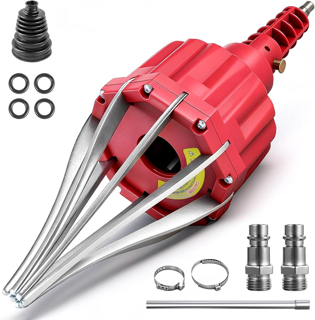 Teodute Automotive Universal Pneumatic CV Joint Boot Installation Tool, CV Boot Expander Rod Spreader Installation Removal Tool Kit with 2 Sets of CV Joint Boot Repair Kits for Most Vehicle, UTV, ATV