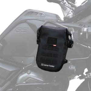 Lone Rider MiniBag 6L Waterproof Motorcycle Crash Bar Bag - with Hypalon MOLLE System, Gated G-Hooks, Cam Buckles - Front Bumper Frame Side Tail Storage - Fits MotoBags, Panniers and Luggage Racks