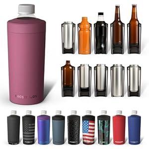 Universal Buddy XL Can Cooler by Frost Buddy - Fits 12-ounce, 16-ounce, 20-ounce, and 24-ounce Cans and Bottles - Keep Your Drinks Refreshingly Chilled for over 12 hours. (Winter Berry)