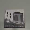 Portable Waist Fan, 40H Cooling Personal Wearable Fan, 5 Speeds 16000RPM Strong Belt F an,10000mAh Portable Fan Rechargeable Hands-free Neck Fan With Flashlight for Work, Outdoor, Travel, Gift for Men (Gray)