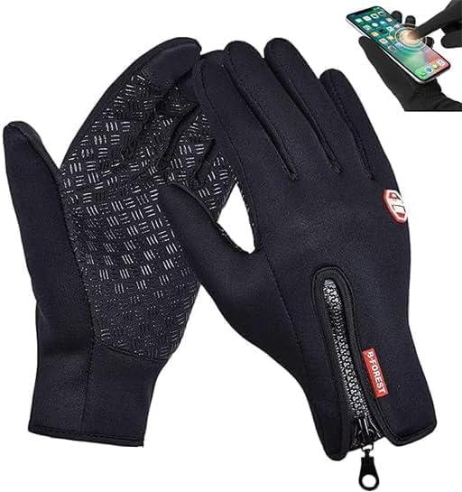 Outdoor Winter Touchscreen Gloves - Water Resistant Windproof Anti-Slip Warm Gloves, Adjustable for Men Women, Ideal for Cycling Hiking Skiing Driving Running