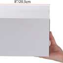 Calenzana 8x6x6 Shipping Boxes Set of 40, White Corrugated Cardboard Box for Mailing Packing Gifts Small Business