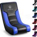 GTPLAYER Floor Rocker Gaming Chair Adjustable Angle Limiter, Ultra Lightweight Ergonomic Floor Rocking Game Seat for Gaming and Lounging, Blue, Standard