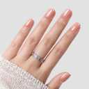 UNA GELLA Press On Nails Short Square : Ombre Soft Gel Press Ons Kit with Nail Glue Adhesive Tabs Nail File, Valentine's Day 16 Sizes  32 Reusable Fake Nails, Nude Cream